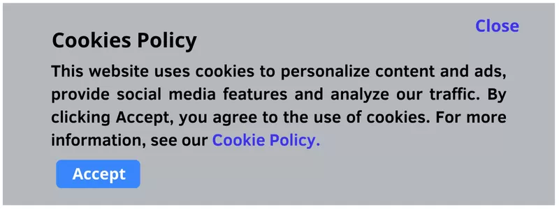 Cookie Popup